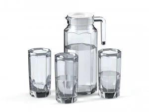 jarro e vidro Modelo 3D