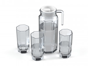 jug and glass 3Dモデル