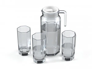 jarro e vidro Modelo 3D