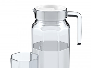jug and glass 3Dモデル