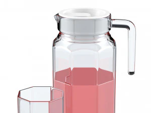 jarro e vidro Modelo 3D