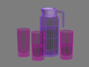 jug and glass 3Dモデル