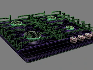 gas hob 3D Model