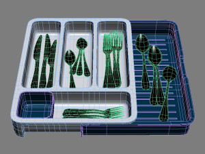 cutlery organizer Modèle 3D