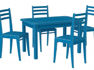 Kitchen table Modello 3D