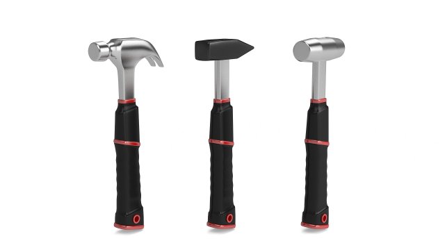 Hammers 3D Model .c4d .max .obj .3ds .fbx .stl .blend 