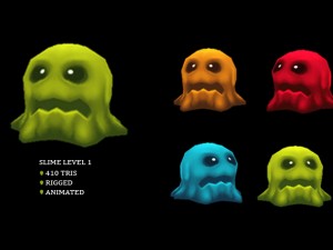 slime monster pack 3D Model