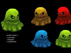 slime monster pack 3D Model