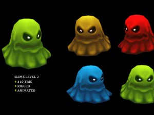 slime monster pack 3D Model