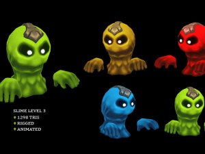 slime monster pack 3D Model