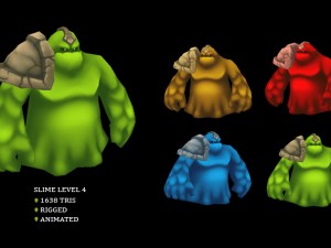 slime monster pack 3D Model