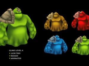 slime monster pack 3D Model