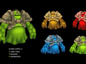 slime monster pack 3D Model