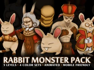 pakiet potwor&oacute;w-kr&oacute;lik&oacute;w Model 3D