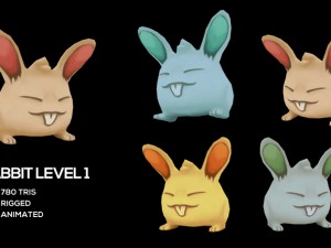 rabbit monster pack 3D Model