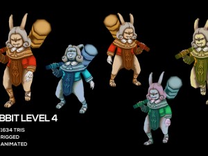 rabbit monster pack 3D Model