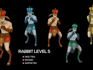 rabbit monster pack 3D Model