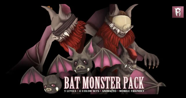 meute de monstres chauve-souris Modèle 3D .c4d .max .obj .3ds .fbx .stl .blend 