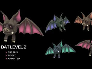meute de monstres chauve-souris Modèle 3D