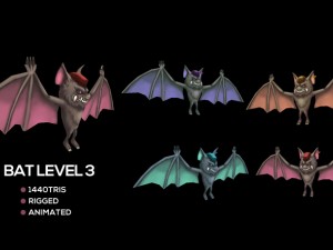 bat monster pack 3D Модель