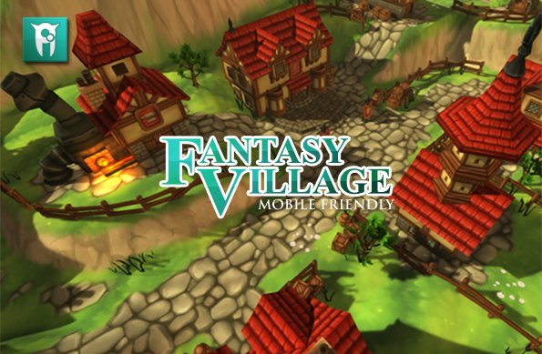 fantasy village 3D Модель .c4d .max .obj .3ds .fbx .stl .blend 