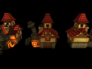 fantasy village 3D Модель