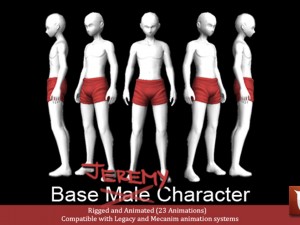 jeremy - base male character 3D Model