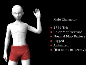jeremy - base male character Model 3D