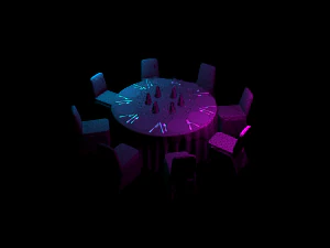 chairs table 3D Model