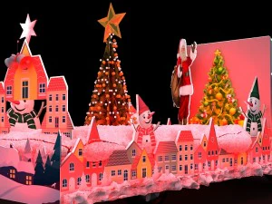 merry christmas truck 3D Model