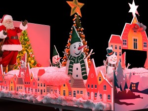 merry christmas truck 3D Model