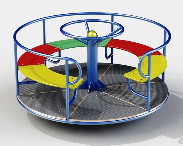 carousel 3D 모델 .c4d .max .obj .3ds .fbx .stl .blend 