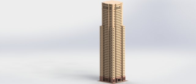 dubai - jbr residence building 3D Model .c4d .max .obj .3ds .fbx .stl .blend 