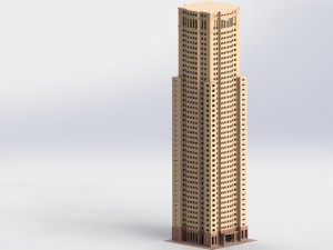 dubai - jbr residence building Model 3D