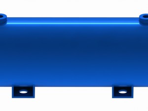 horizontal receiver tank plugs 3D 모델