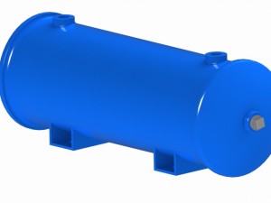 horizontal receiver tank plugs 3D 모델