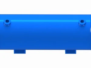 horizontal receiver tank plugs 3D Model