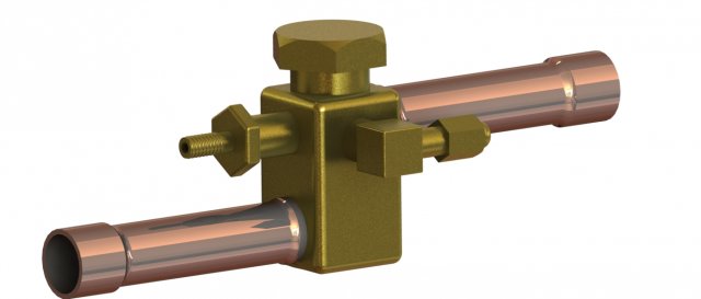discharge service valve 3D Model .c4d .max .obj .3ds .fbx .stl .blend