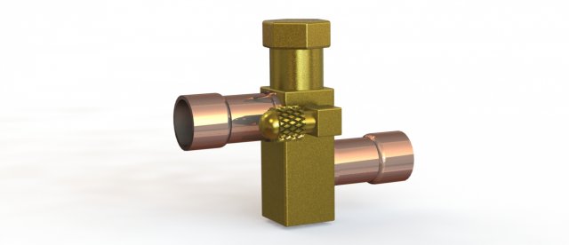 suction service valve Model 3D .c4d .max .obj .3ds .fbx .stl .blend 