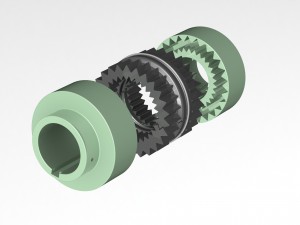 dismantled coupling Modello 3D