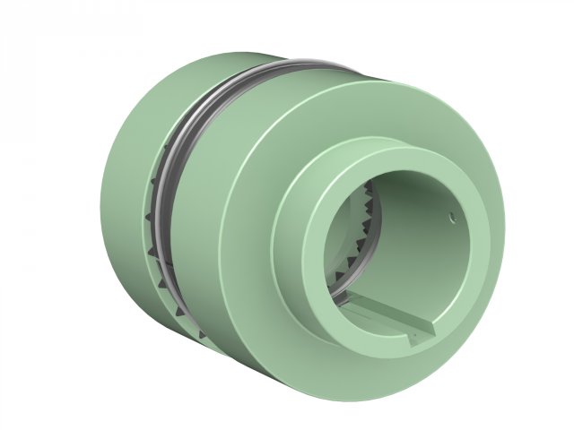 assembled coupling 3D Model .c4d .max .obj .3ds .fbx .stl .blend 