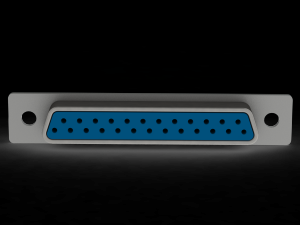 data - vga connector port 3D Model