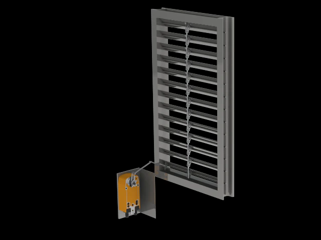 actuator with dampers 3D Model .c4d .max .obj .3ds .fbx .stl .blend