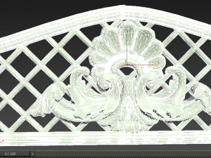 back from a bench 3D Model