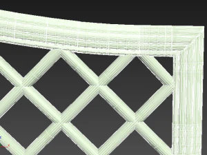 back from a bench 3D Model
