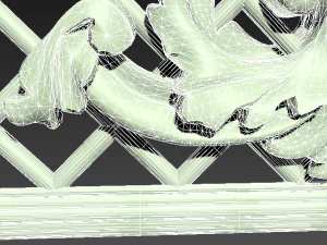 back from a bench 3D Model