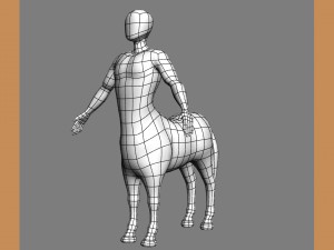 horse man 3D 模型