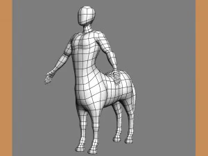 koń-człowiek Model 3D