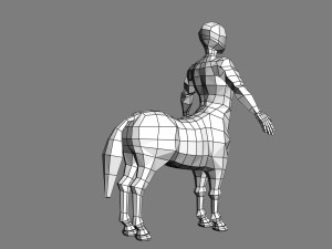 horse man Model 3D