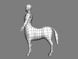 horse man Model 3D